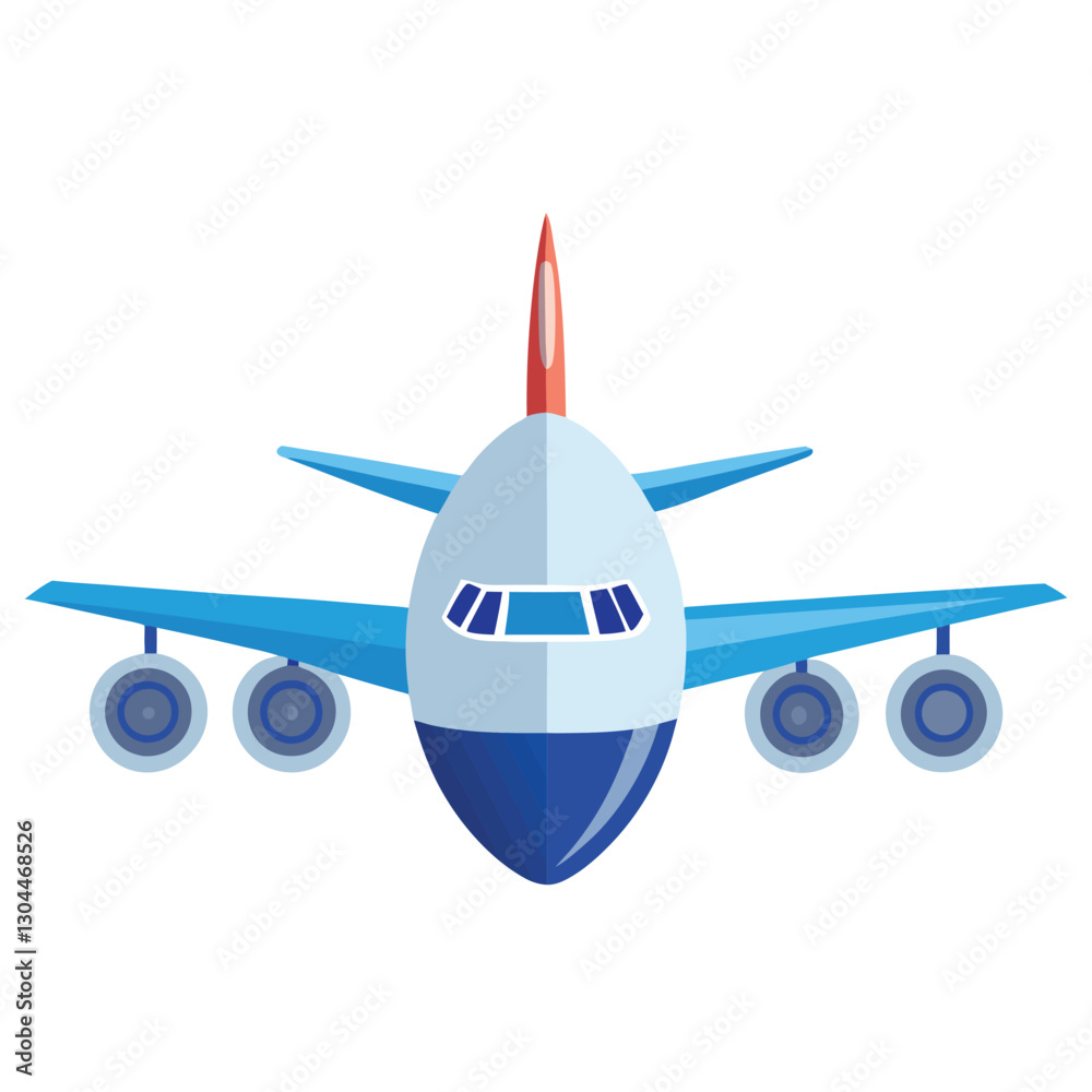 vector illustration of airplane