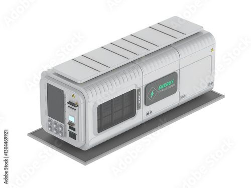 Energy storage system or battery container unit isolated