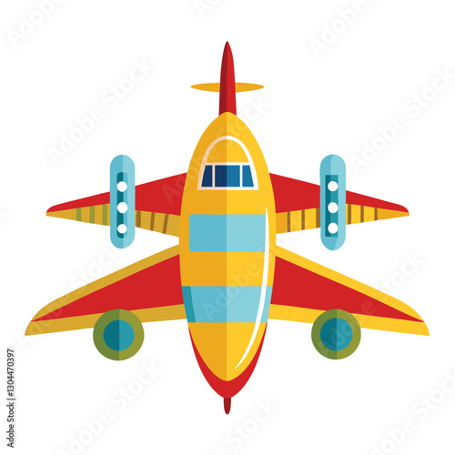 vector illustration of airplane
