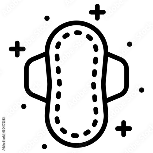 생리대 날개형 아이콘