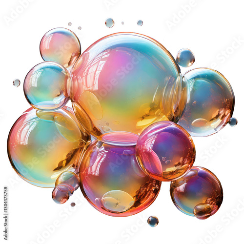 Abstract colorful background with Bubbles