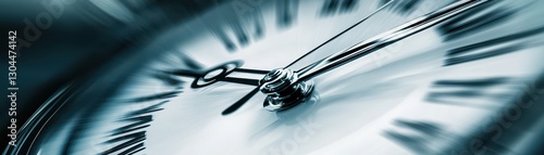 Clock hands moving at high speed, symbolizing an overwhelming workload