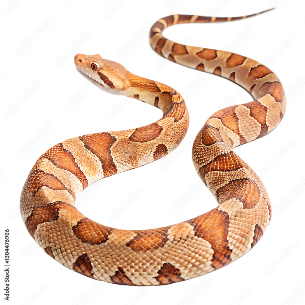 Creamy Albino Ball Python against a white background. Creamy Albino Ball Python against a white background.