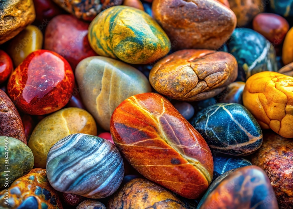 Close-Up River Stone Texture: Natural Rock Formation Detail Close-Up River Stone Texture: Natural Rock Formation Detail