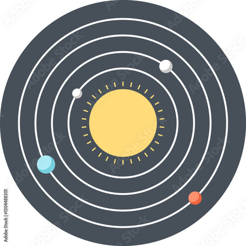 Research flat web icon
