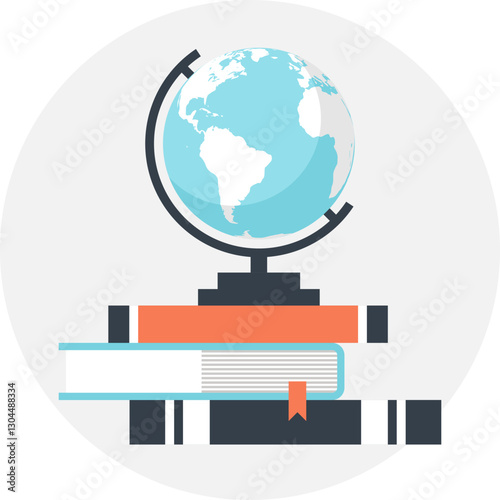 Explore flat web icon