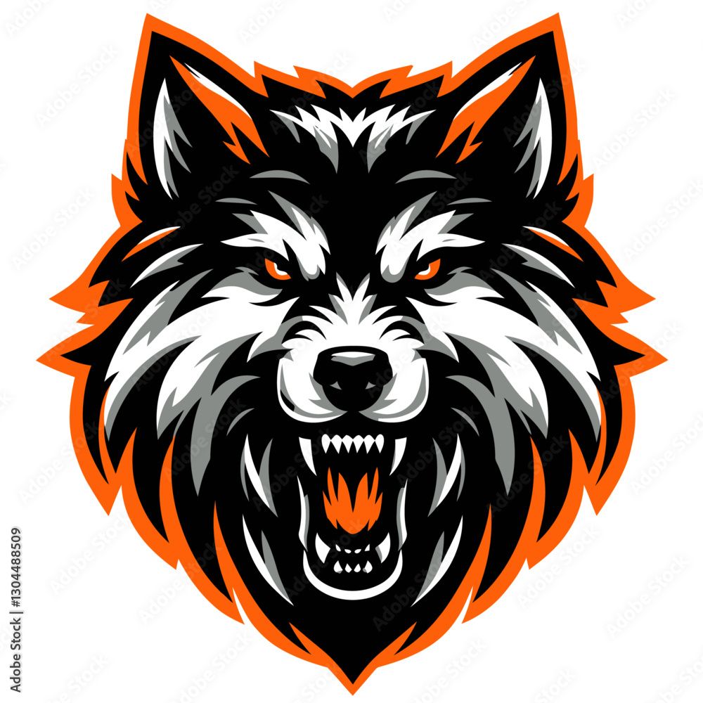 Fototapeta premium Wolf vector and illustration.