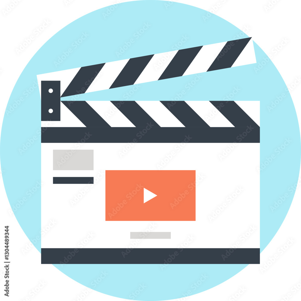 Fototapeta premium Action flat web icon