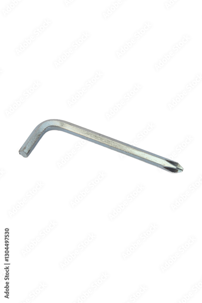 Close Up of Silver Metal Right Angle Tool Isolated on White Background Featuring Simple Construction and Clean Lines in Studio Lighting Close Up of Silver Metal Right Angle Tool Isolated on White Background Featuring Simple Construction and Clean Lines in Studio Lighting