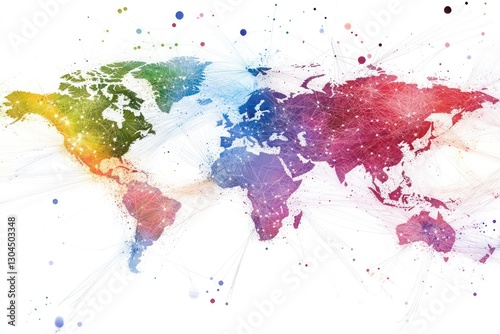 A global network illustration showing digital connections linking countries, representing how digital transformation is reshaping global communication.