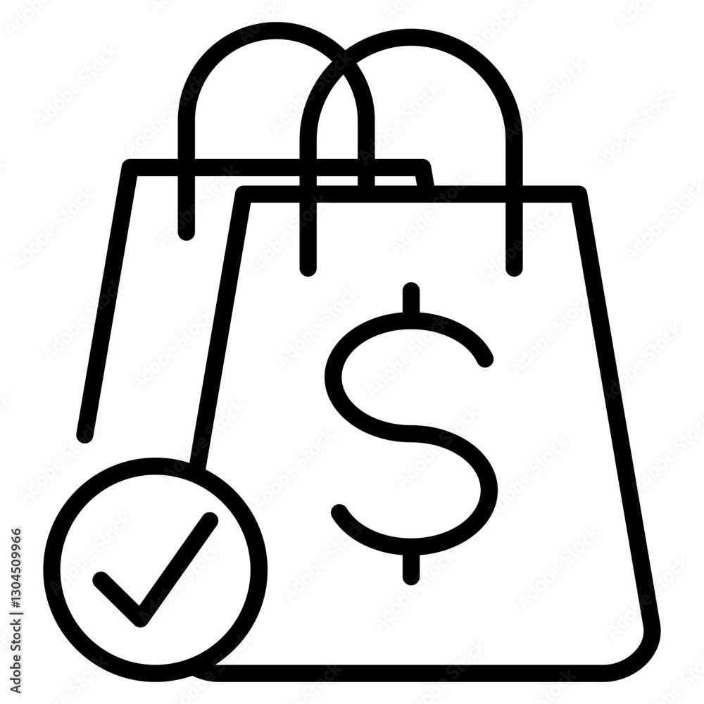 shopping single icon