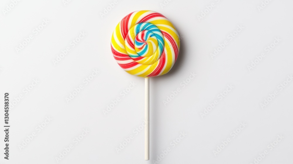 custom made wallpaper toronto digitalColorful Large Lollipop with Swirls of Red Yellow and Blue Colors