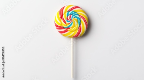 Wallpaper Mural Colorful Large Lollipop with Swirls of Red Yellow and Blue Colors Torontodigital.ca