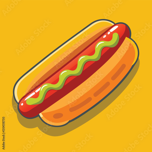 hot dog vector