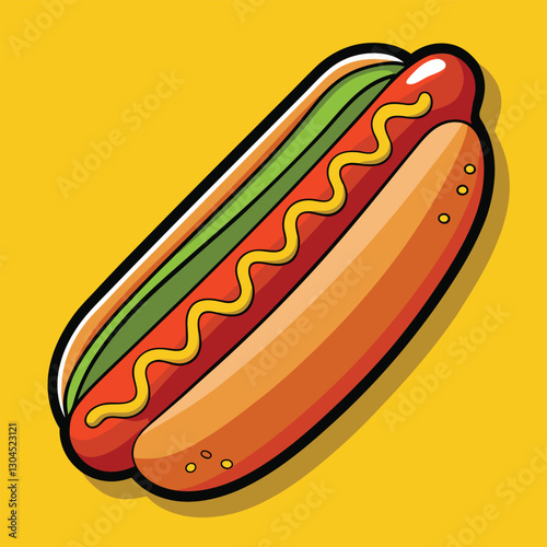 hot dog vector