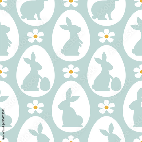  Easter seamless pattern.Spring easter pattern for wrapping paper, textile, wallpaper.