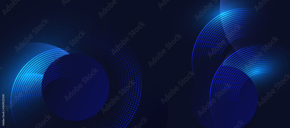 Fototapeta premium Abstract blue modern background with. Dynamic geometric shapes. Vector illustration.