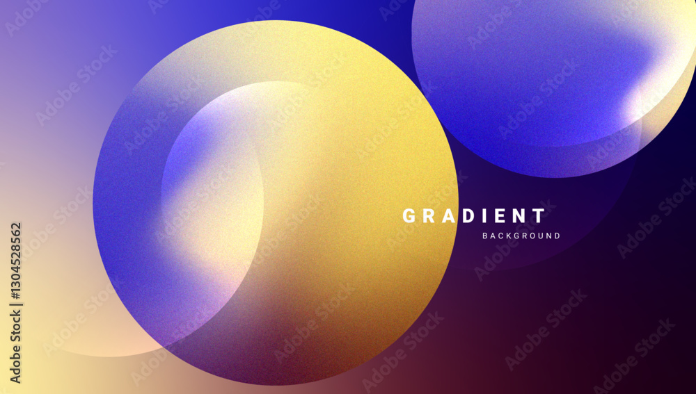 Naklejka premium Modern fluid gradient design with abstract circular shapes. Vector.