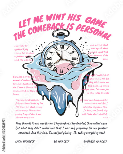 Streetwear Quotes & Self-Improvement Design – Trendy Typography for Urban Fashion