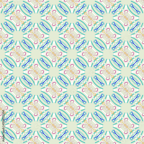 Wallpaper Mural Abstract seamless pattern 1 Torontodigital.ca