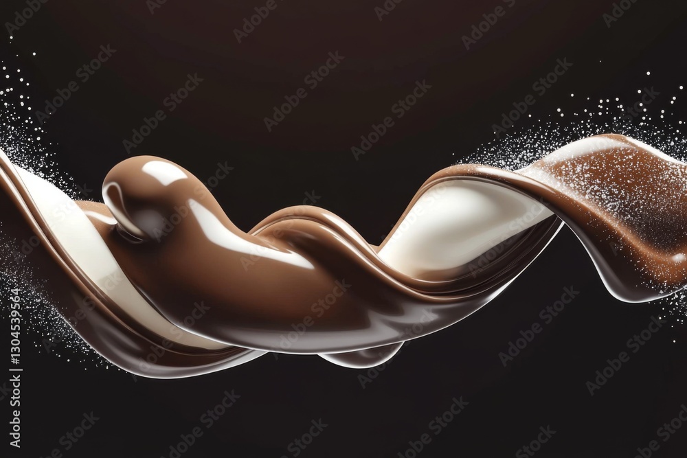 brown and white flow description brown and white flow description