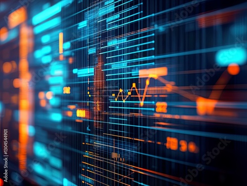 Analysis on a computer screen showing positive impact metrics