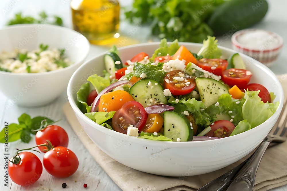 greek salad with feta cheese and olives greek salad with feta cheese and olives