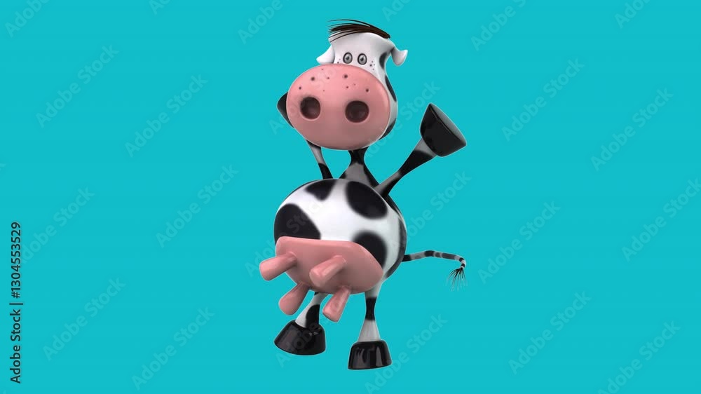 Fun 3D cartoon cow (with alpha channel) Fun 3D cartoon cow (with alpha channel)