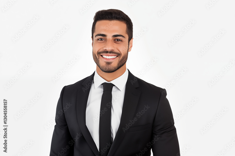 Smiling Arab Businessman in a Professional Suit on a white background – Confident, Successful Entrepreneur. Ready to Lead and Excel in the World of Business and Innovation Smiling Arab Businessman in a Professional Suit on a white background – Confident, Successful Entrepreneur. Ready to Lead and Excel in the World of Business and Innovation