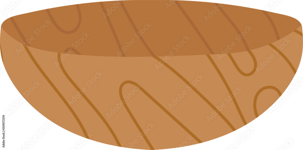 Fototapeta premium Wooden Bowl Designed for Cooking and Serving