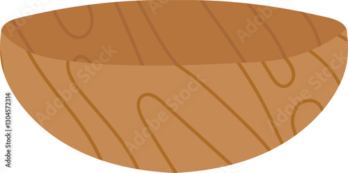 Wooden Bowl Designed for Cooking and Serving