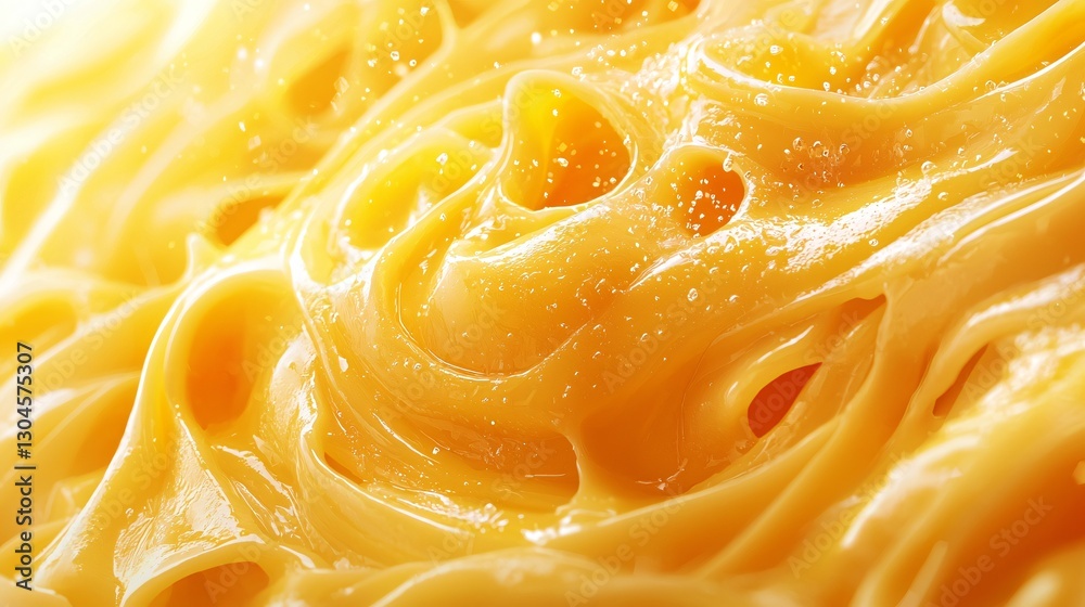 Delicious Golden Pasta Swirls Close up Texture of Cooked Noodles Delicious Golden Pasta Swirls Close up Texture of Cooked Noodles