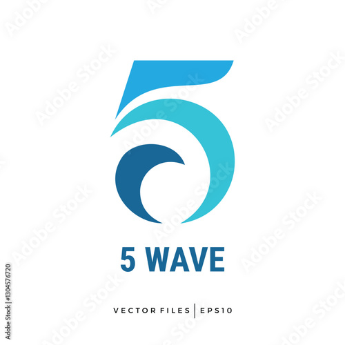 waves in the shape of the number 5