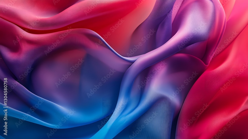 Fototapeta premium Vibrant colors and flowing fabric creating a beautiful abstract composition