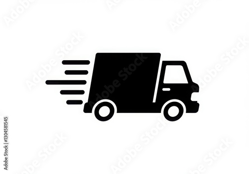 Fast delivery truck icon vector design