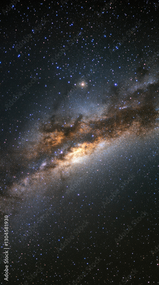 Fototapeta premium A clear night sky filled with countless stars