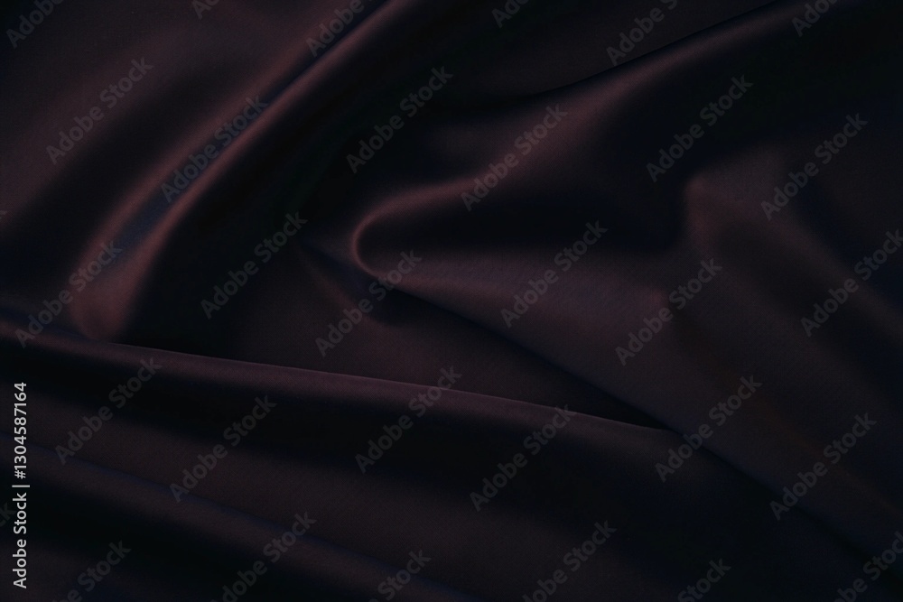 Fototapeta premium close-up of luxurious deep red fabric with silky texture and dynamic folds for elegant design