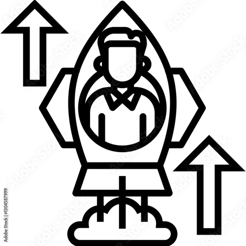 Profit Boost line icon