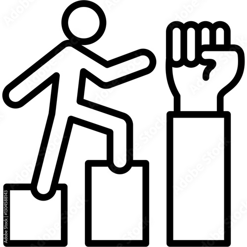 Determination line icon