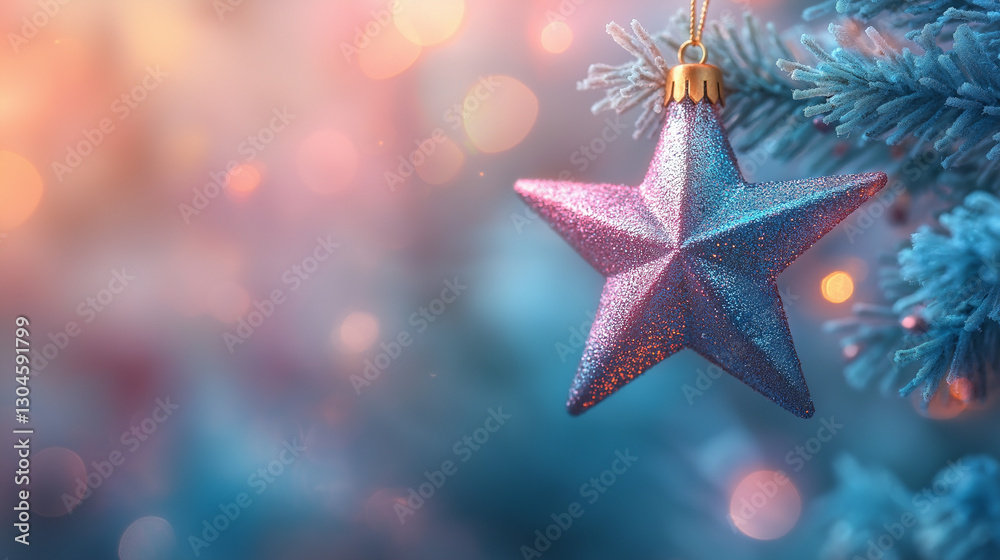 Gradient Christmas star, New Year tree, pink, blue, gold
Gradient Christmas star, New Year tree, pink, blue, gold