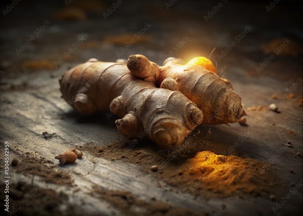 Isolated Ginger Root: Traditional Herbal Remedy, Rustic Urban Exploration Photography Isolated Ginger Root: Traditional Herbal Remedy, Rustic Urban Exploration Photography