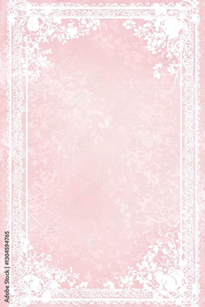 Abstract lace borders flower accents background poster template Abstract lace borders flower accents background poster template