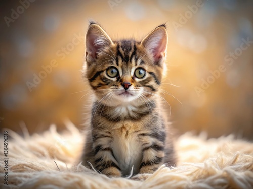 European Shorthair Kitten, 4 Months Old, Long Exposure Photography, Cute Cat, Pet Portrait, Adorable Feline