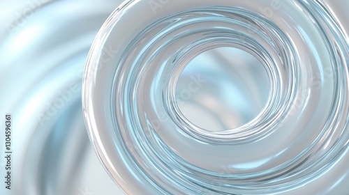 Swirling shapes create mesmerizing depth, reflecting light in dy