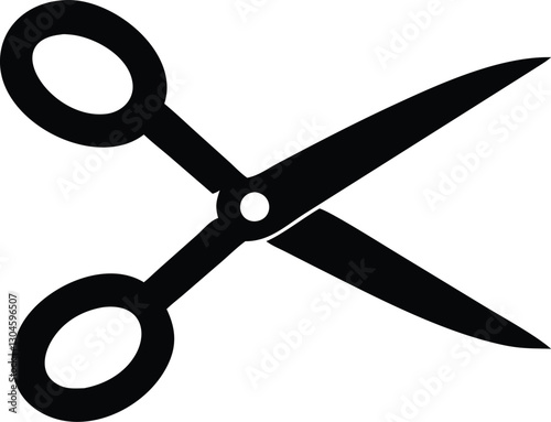 Scissors silhouette icon. Vector illustration