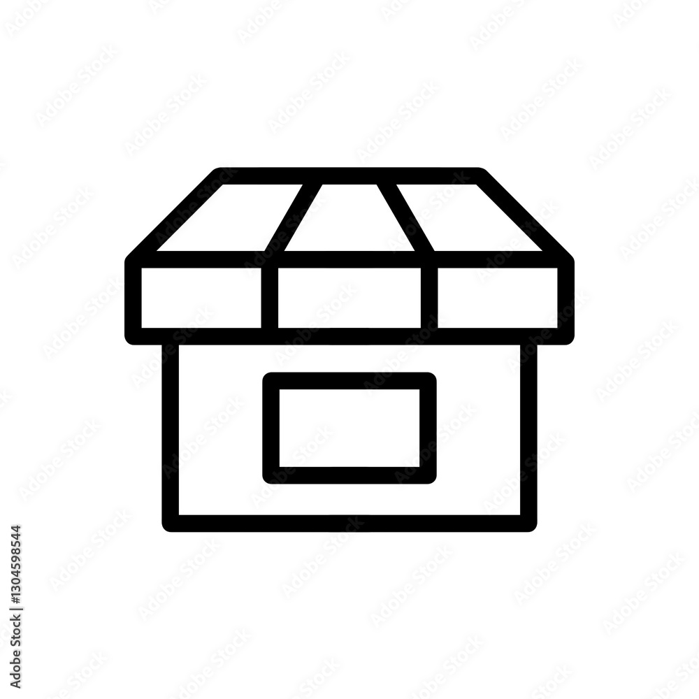 Shop line icon with simple and modern design
Shop line icon with simple and modern design