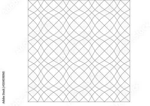 Abstract vector graphic based on harmonic vortex. Suitable for CNC or water jet cutting machine. It can be used for art floor made of parquet or stone, special architecture detail for modern design at