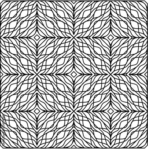 Abstract vector graphic based on harmonic vortex. Suitable for CNC or water jet cutting machine. It can be used for art floor made of parquet or stone, special architecture detail for modern design at