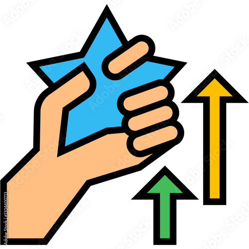 Motivation lineal color icon