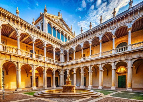 La Specola Museum Padova: Architectural Detail & Courtyard, Rule of Thirds Composition
